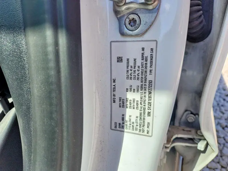 2022 TESLA MODEL 3   