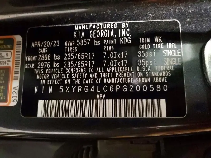 2023 KIA SORENTO LX  