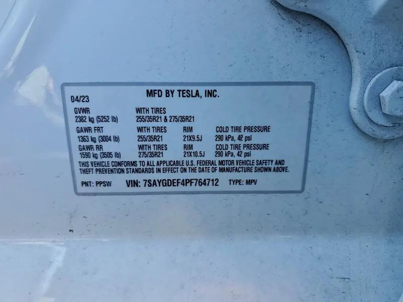 2023 TESLA MODEL Y   