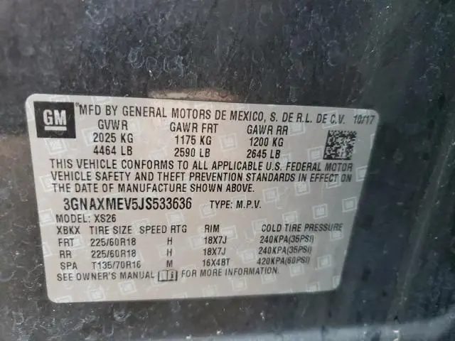 2018 CHEVROLET EQUINOX PREMIER  