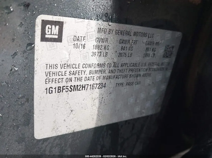 2017 CHEVROLET CRUZE PREMIER AUTO