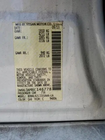 2014 NISSAN ALTIMA 2.5  