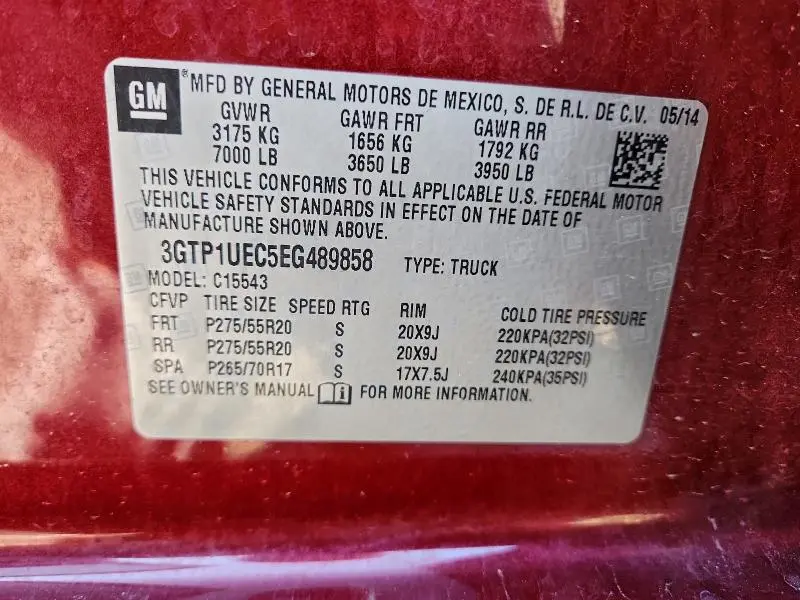 2014 GMC SIERRA C1500 SLE  