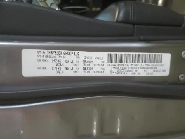 2012 DODGE DURANGO CREW  