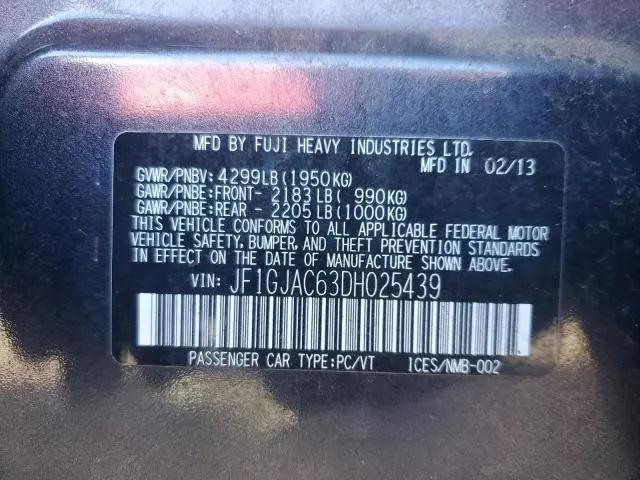 2013 SUBARU IMPREZA PREMIUM  