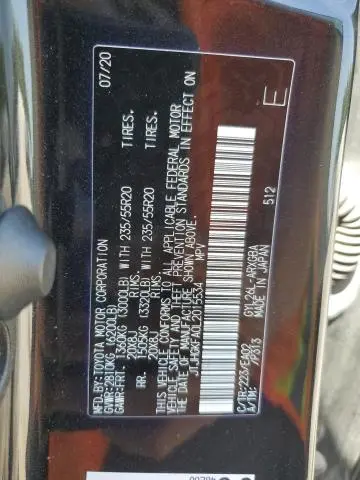 2020 LEXUS RX 450H L  