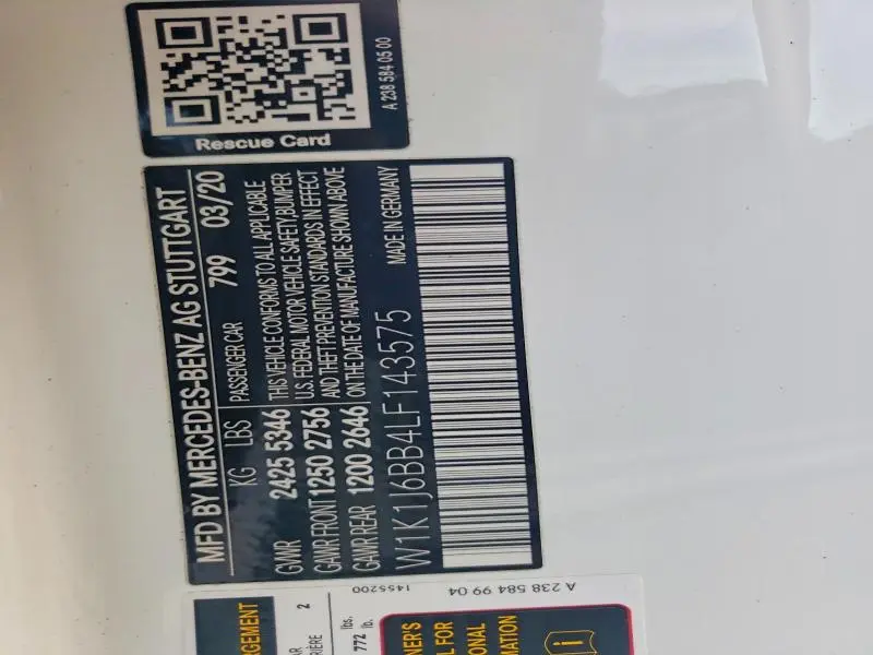 2020 MERCEDES-BENZ E AMG 53  