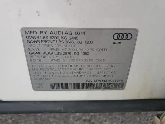 2015 AUDI Q5 PREMIUM  