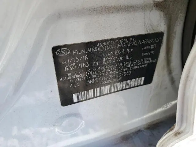 2017 HYUNDAI ELANTRA SE  