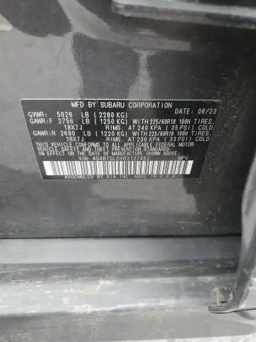 2024 SUBARU OUTBACK ONYX EDITION XT  