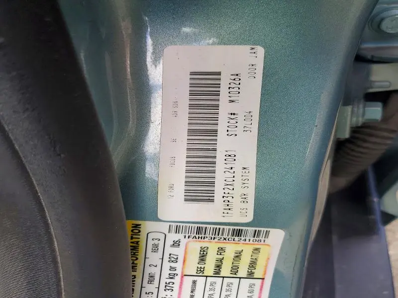 2012 FORD FOCUS SE  