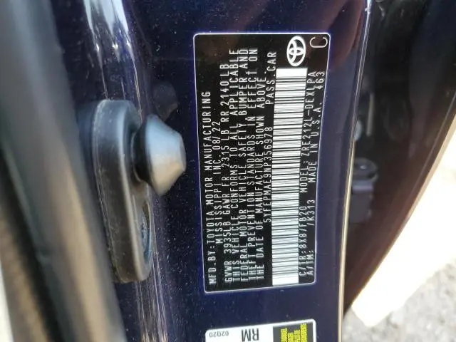 2022 TOYOTA COROLLA LE