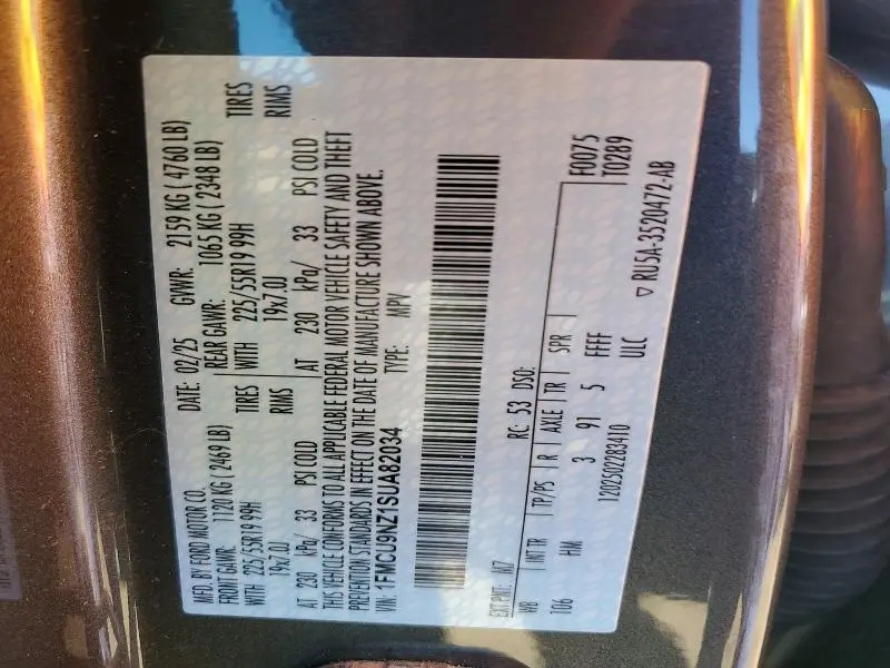 2025 FORD ESCAPE ST LINE SELECT  