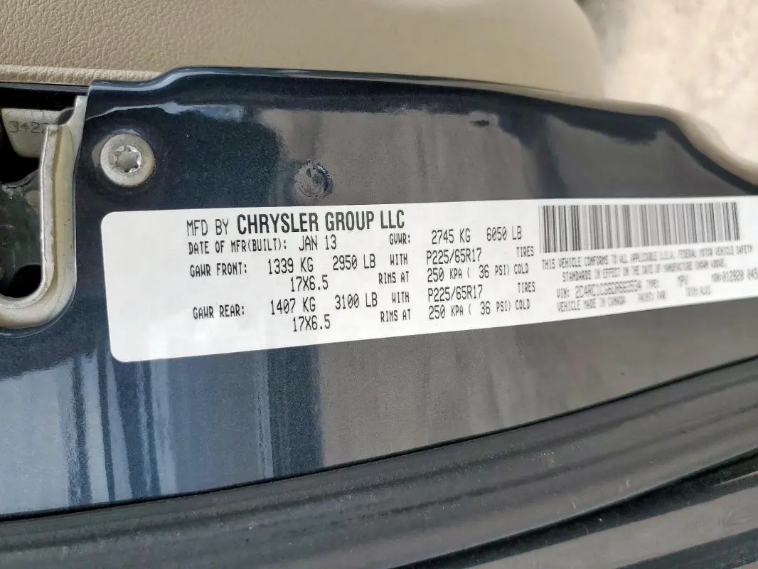 2013 CHRYSLER TOWN & COUNTRY TOURING L  