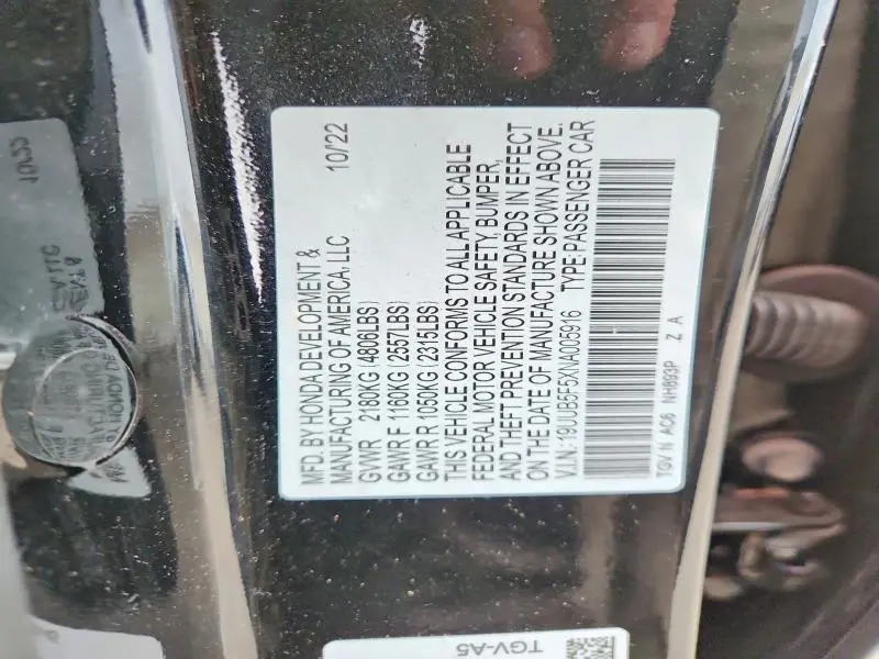 2022 ACURA TLX TECH A  