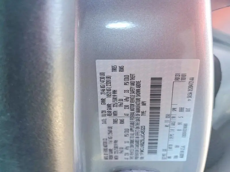 2020 FORD ESCAPE SE SPORT  