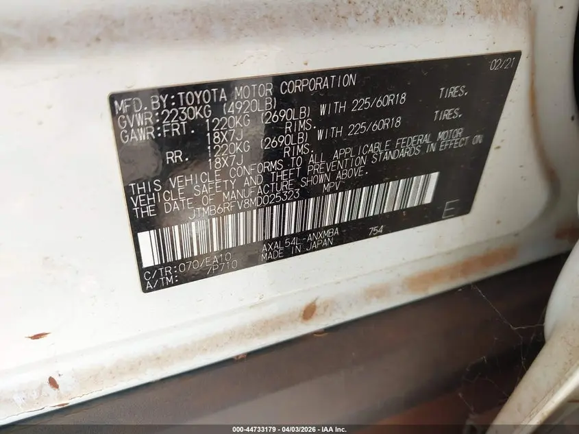 2021 TOYOTA RAV4 HYBRID XLE PREMIUM