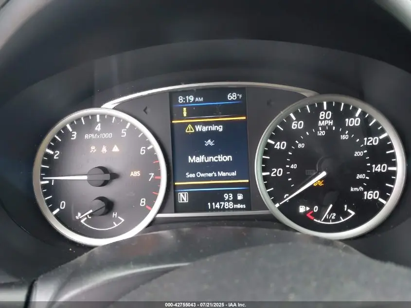 2019 NISSAN SENTRA SV