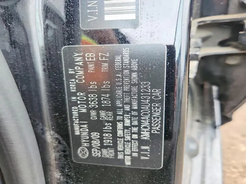 2010 HYUNDAI ACCENT GLS  