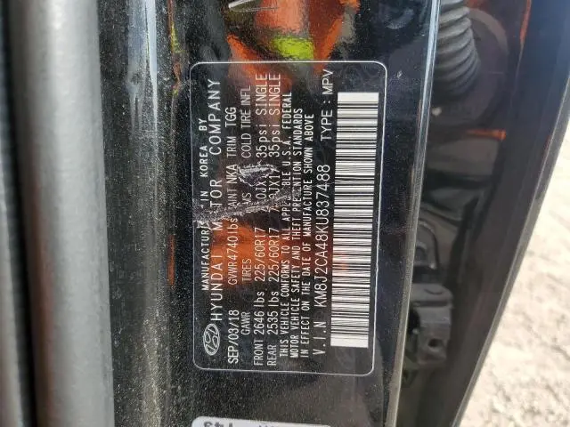 2019 HYUNDAI TUCSON SE  