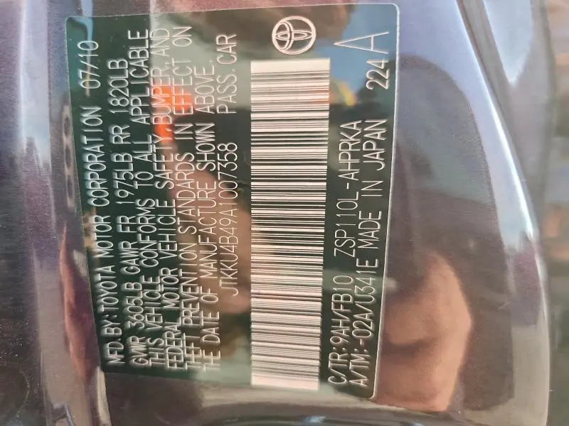 2010 TOYOTA SCION XD   