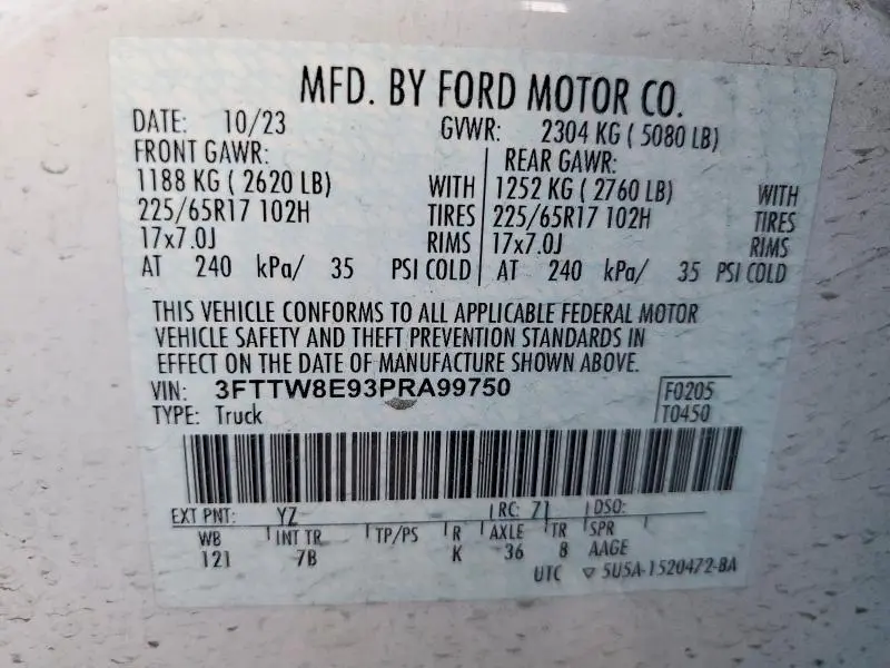2023 FORD MAVERICK XL  