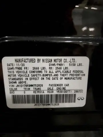 2021 INFINITI Q50 LUXE