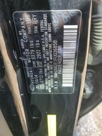 2015 HYUNDAI GENESIS 3.8L  