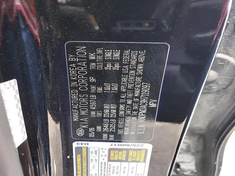 2017 KIA SPORTAGE LX  