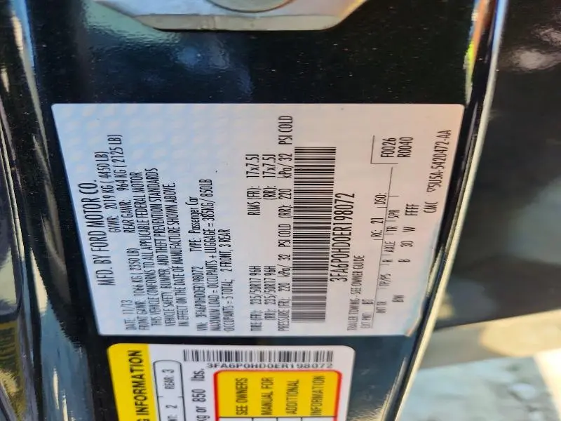 2014 FORD FUSION SE  