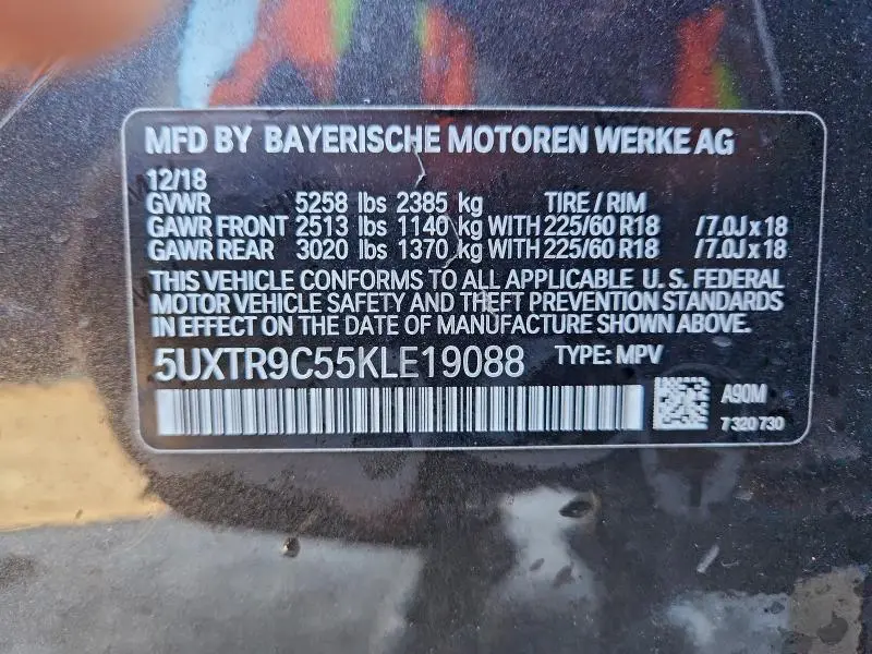 2019 BMW X3 XDRIVE30I  