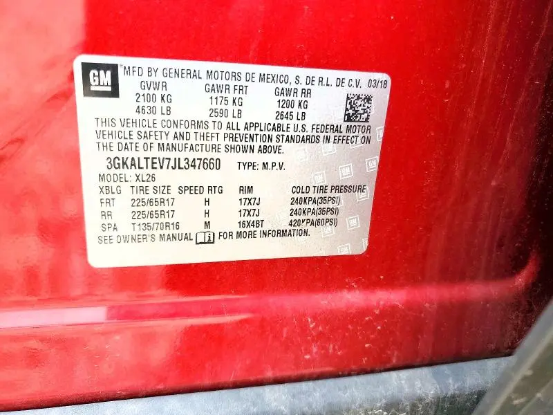 2018 GMC TERRAIN SLE  