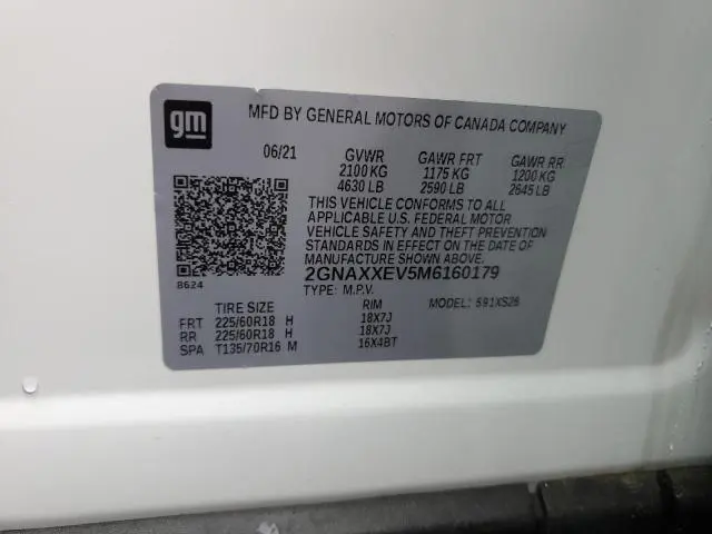 2021 CHEVROLET EQUINOX PREMIER  