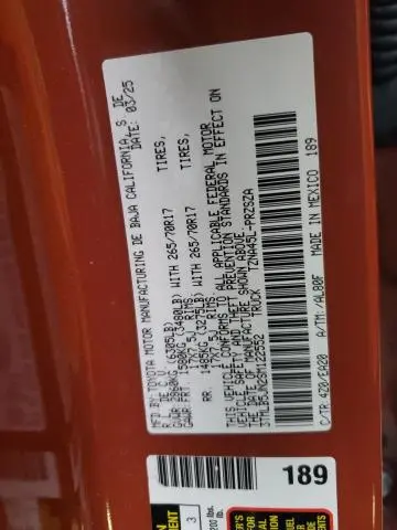 2025 TOYOTA TACOMA DOUBLE CAB  