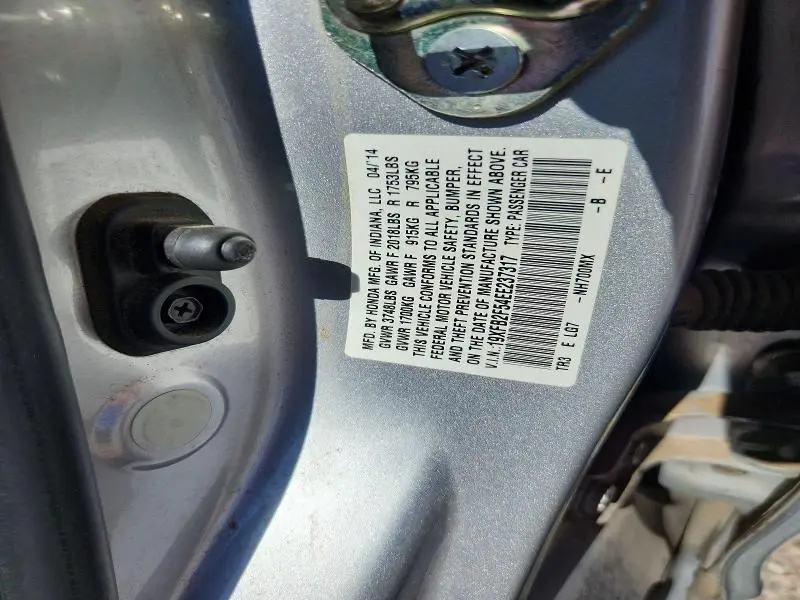 2014 HONDA CIVIC LX  