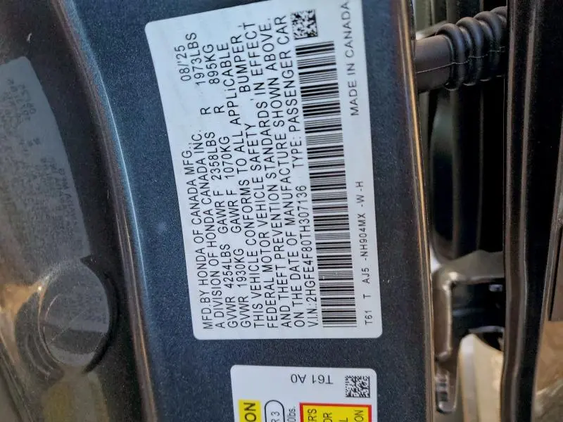 2026 HONDA CIVIC SPORT  