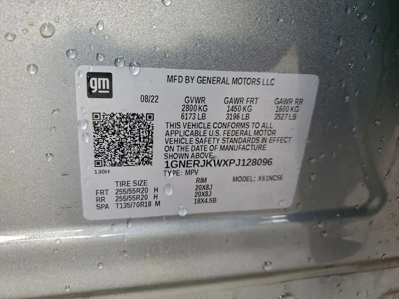 2023 CHEVROLET TRAVERSE RS  