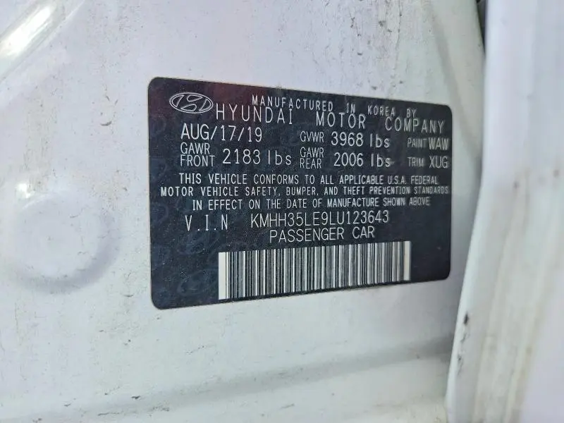 2020 HYUNDAI ELANTRA GT BASE  