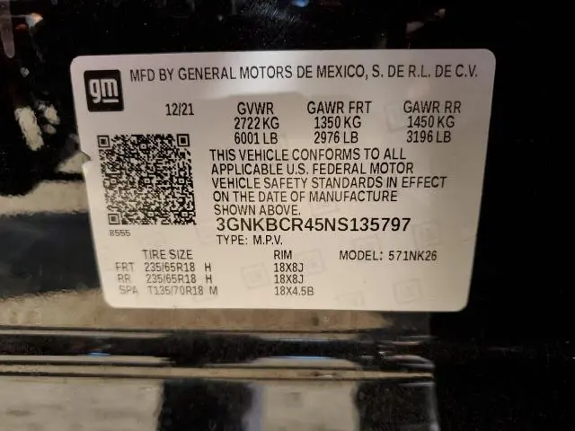 2022 CHEVROLET BLAZER 2LT