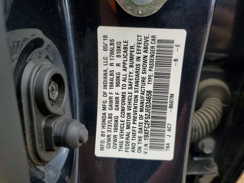 2018 HONDA CIVIC LX  