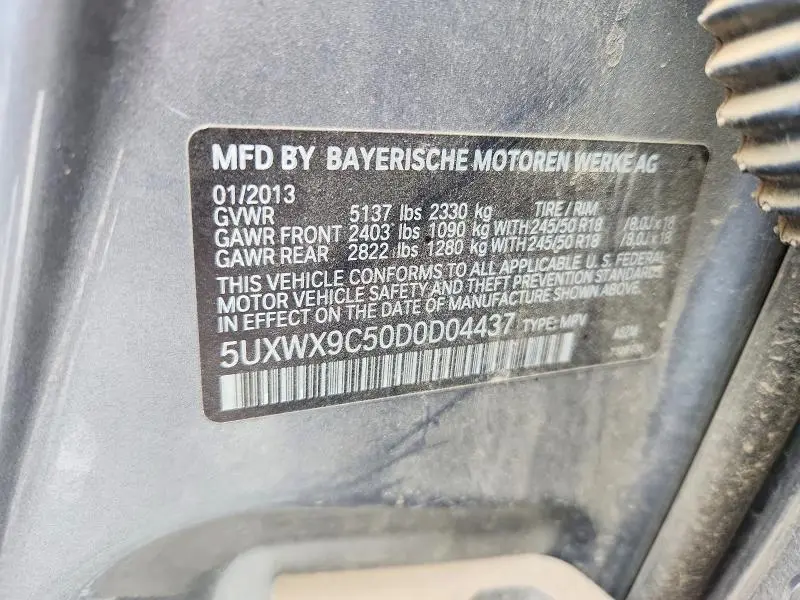 2013 BMW X3 XDRIVE28I  