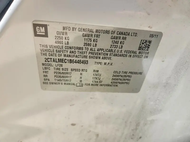 2011 GMC TERRAIN SLE  