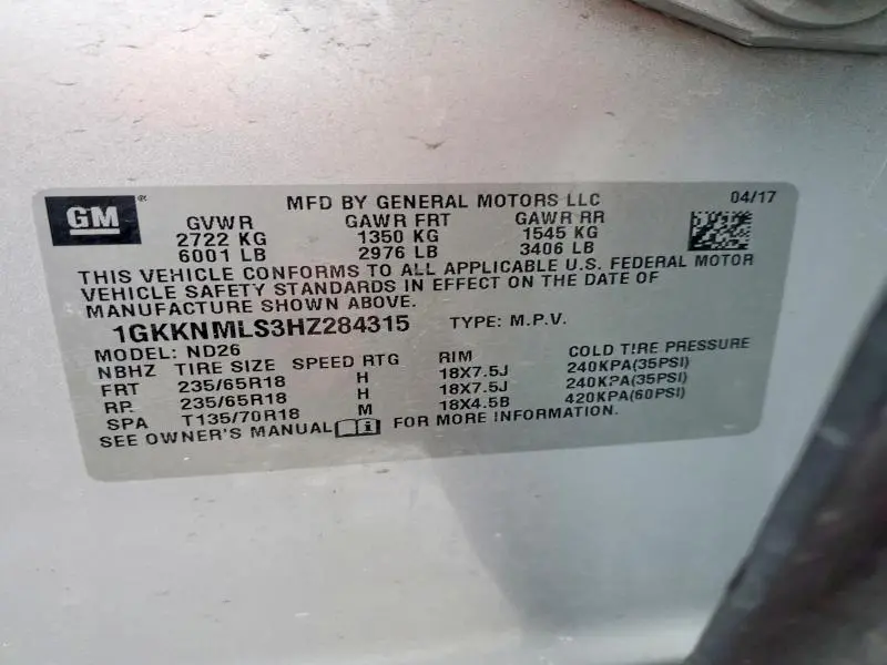 2017 GMC ACADIA SLT-1  