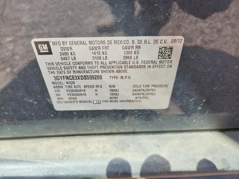 2013 CADILLAC SRX LUXURY COLLECTION  