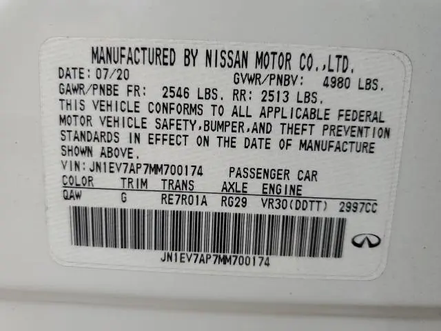 2021 INFINITI Q50 PURE  