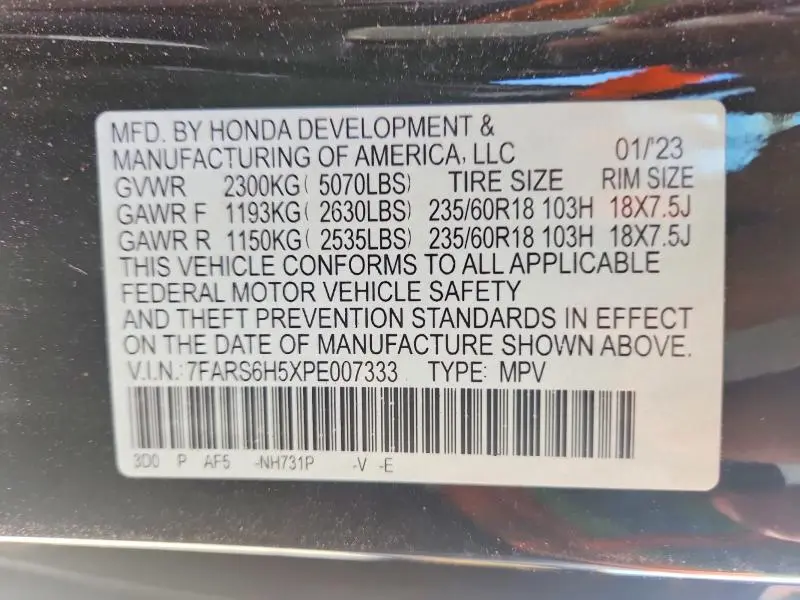 2023 HONDA CR-V   