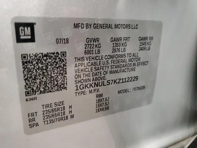 2019 GMC ACADIA SLT-1  