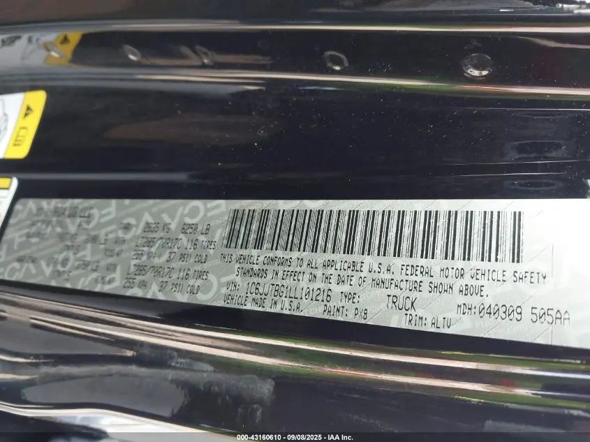 2020 JEEP GLADIATOR RUBICON 4X4