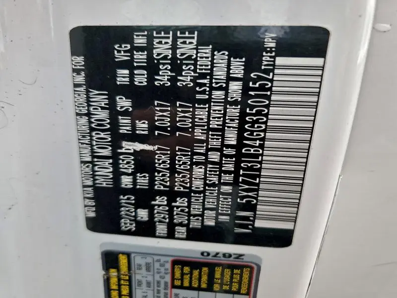 2016 HYUNDAI SANTA FE SPORT   