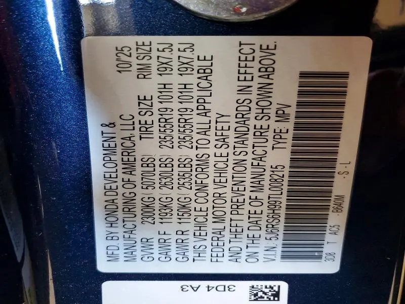 2026 HONDA CR-V SPORT TOURING  